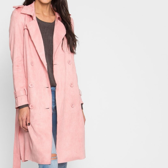 PINK SUEDE JACKET - Picture 2 of 4